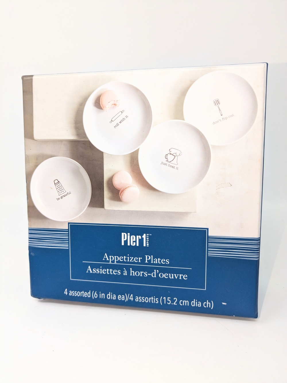 Pier 1 Appetizer Plates - White (Set of 4)